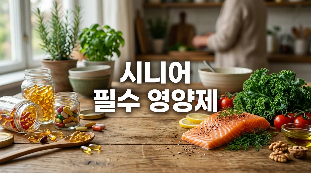 시니어 필수 영양제 추천 TOP 5: 60대 이후 건강 격차를 결정하는 핵심 성분