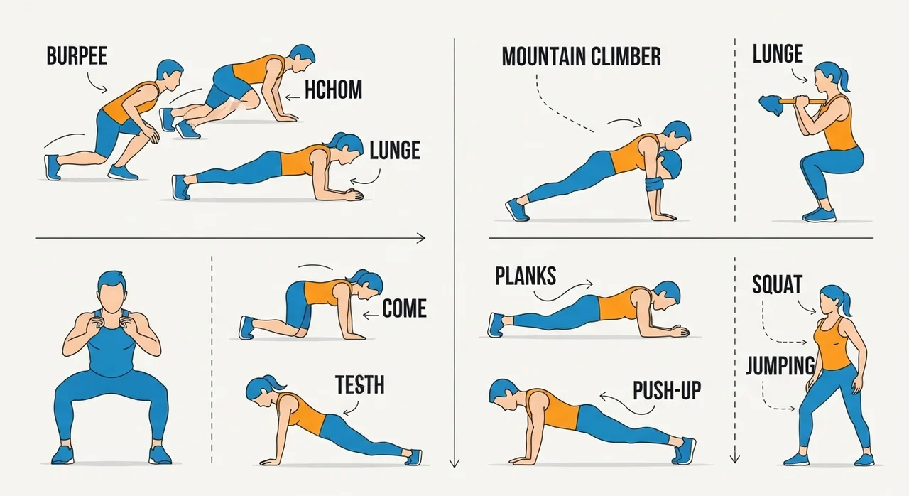 체지방 연소 극대화! 30분 전신 유산소 루틴