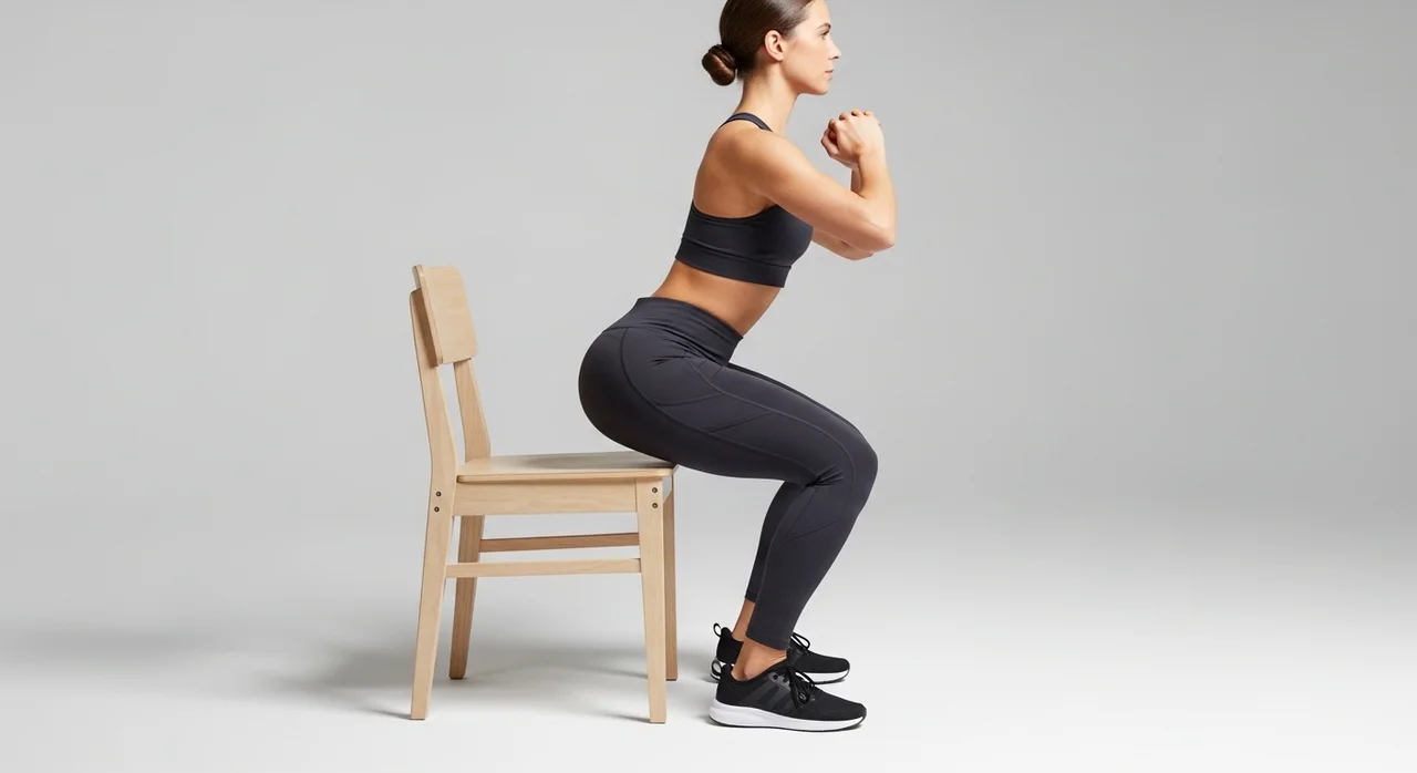 하체 근력을 강화하는 '의자 스쿼트'