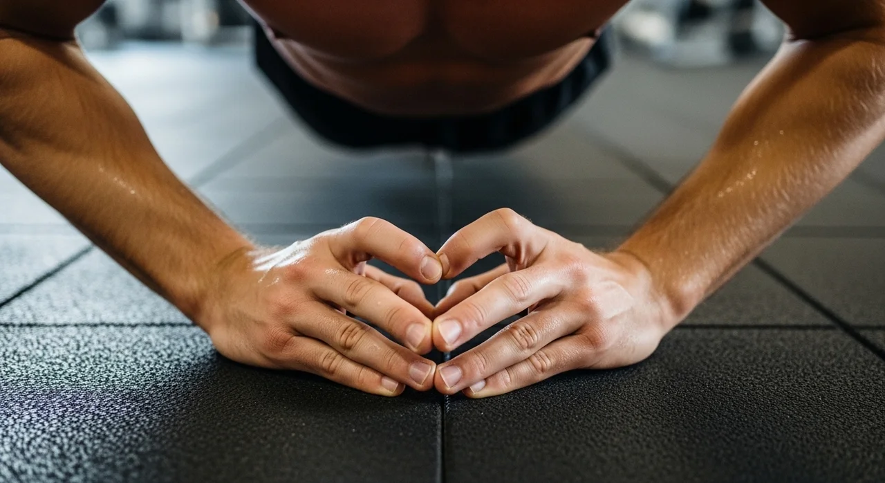 4. 안쪽 가슴을 모아주는 다이아몬드 푸쉬업