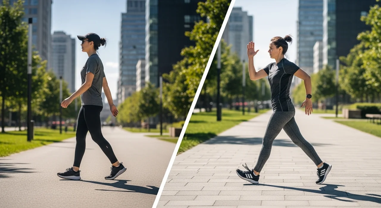 파워 워킹과 일반 걷기의 차이점