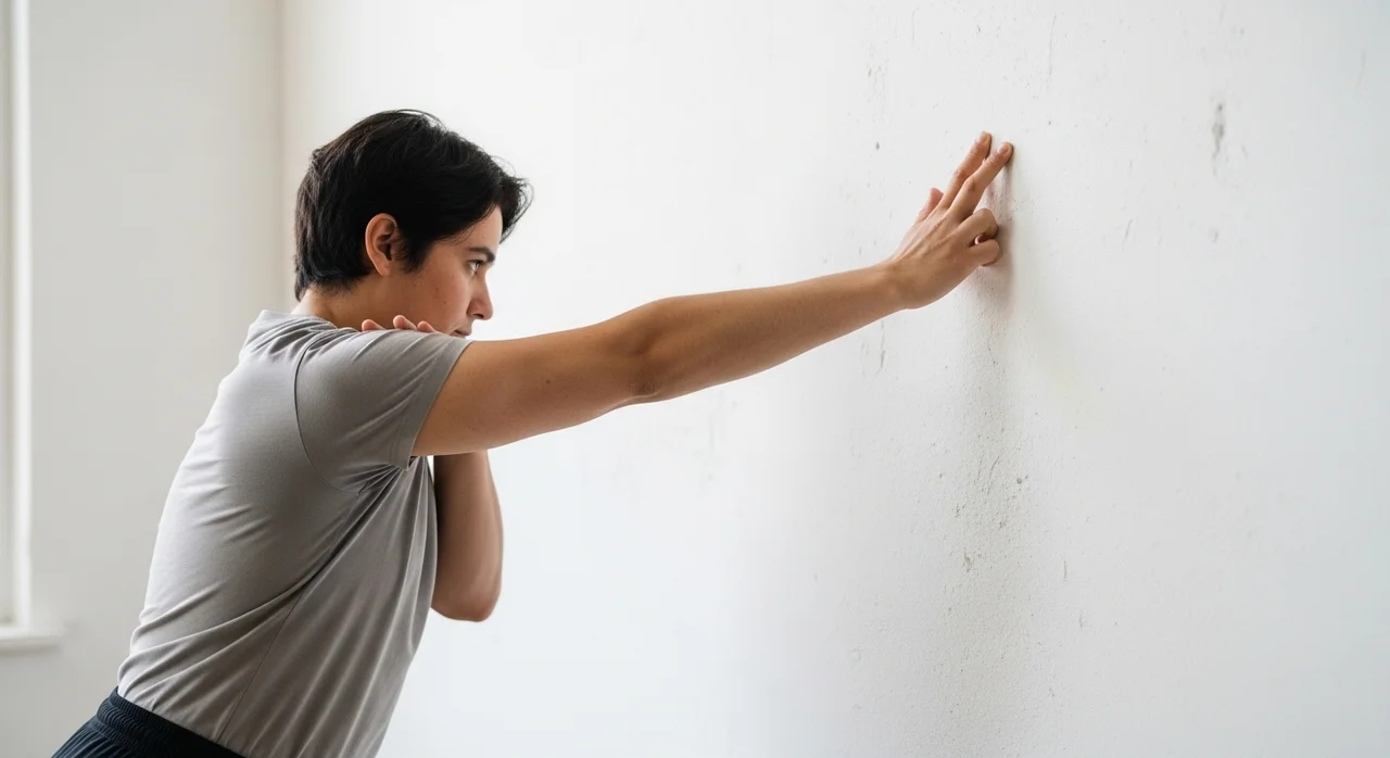 벽 타고 오르기 운동 (거미 운동)