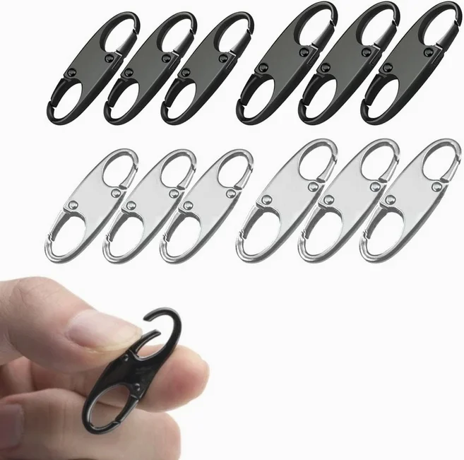 도나토르 도난방지 양방향 S자형 지퍼 잠금 고리 6p