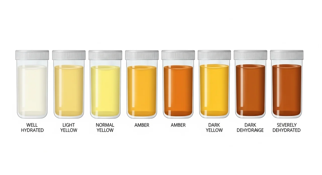 가장 정확한 지표, 소변 색깔로 보는 수분 성적표