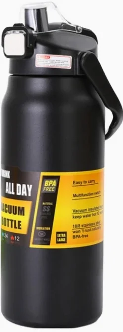 투데이리빙 스트로우 스포츠 진공 스텐 텀블러 빨대 대용량 보온 보냉 보틀 운동 헬스 손잡이 물병 물통 워터 보온병