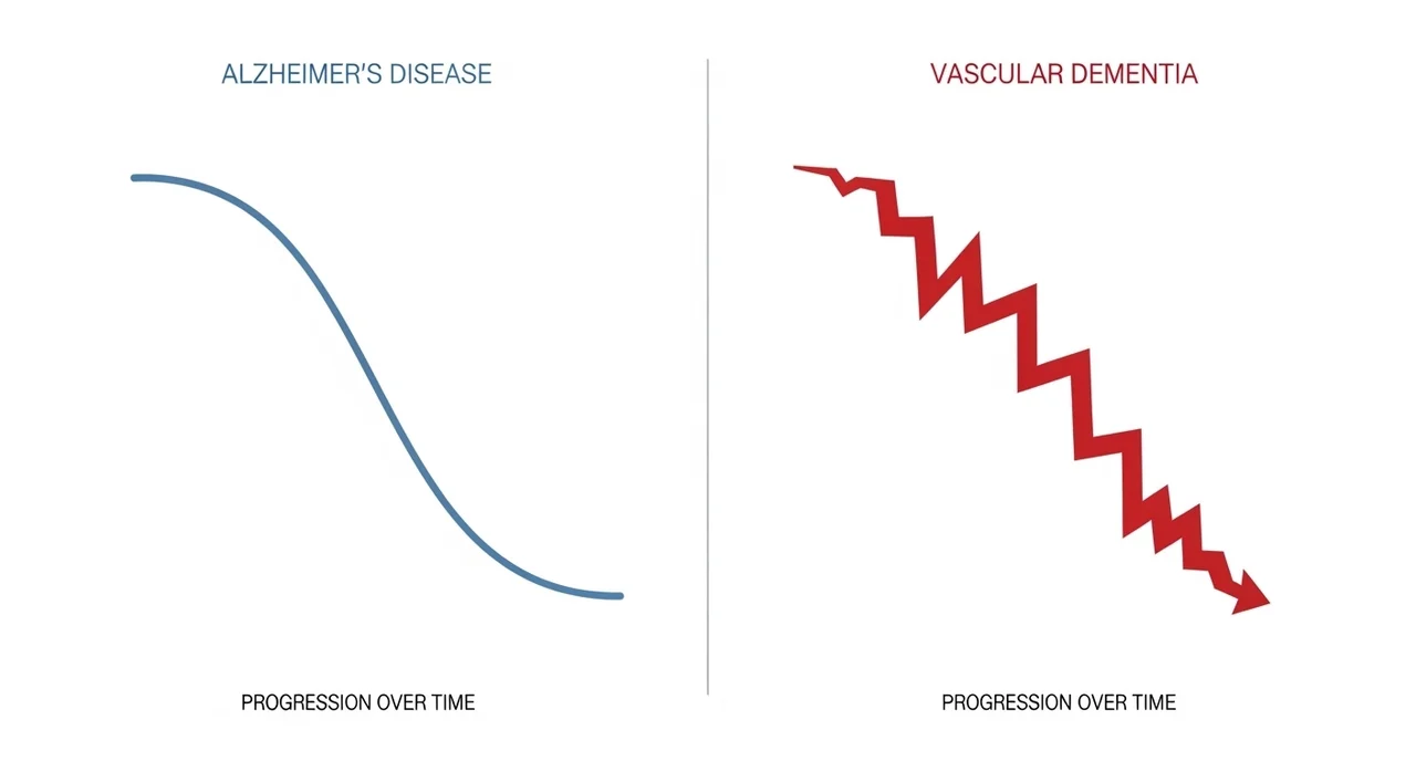 한눈에 비교하는 알츠하이머 vs 혈관성 치매