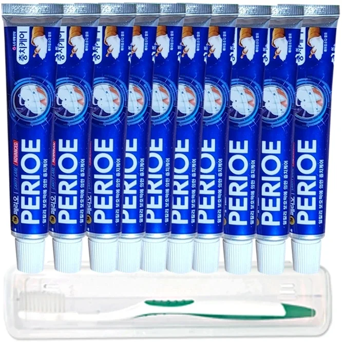 엘지 페리오 여행용 휴대용 치약 50g x10개 벌크 +사은품