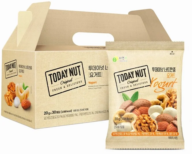 투데이넛 너트한줌 요거트 견과세트 600g