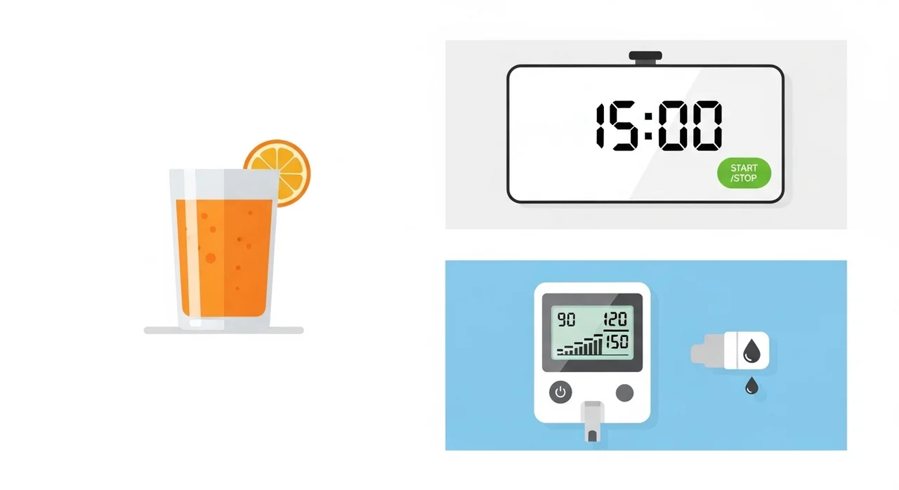 저혈당 증상이 나타났을 때 '15-15 법칙' 대처법