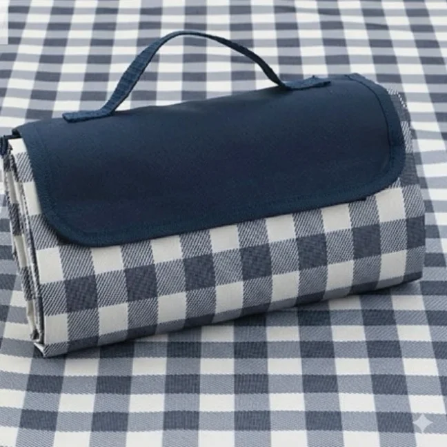 SAMBUEVER 두꺼운 다용도 휴대용 캠핑 방수 돗자리 체크 무늬 피크닉 매트 대형 돗자리