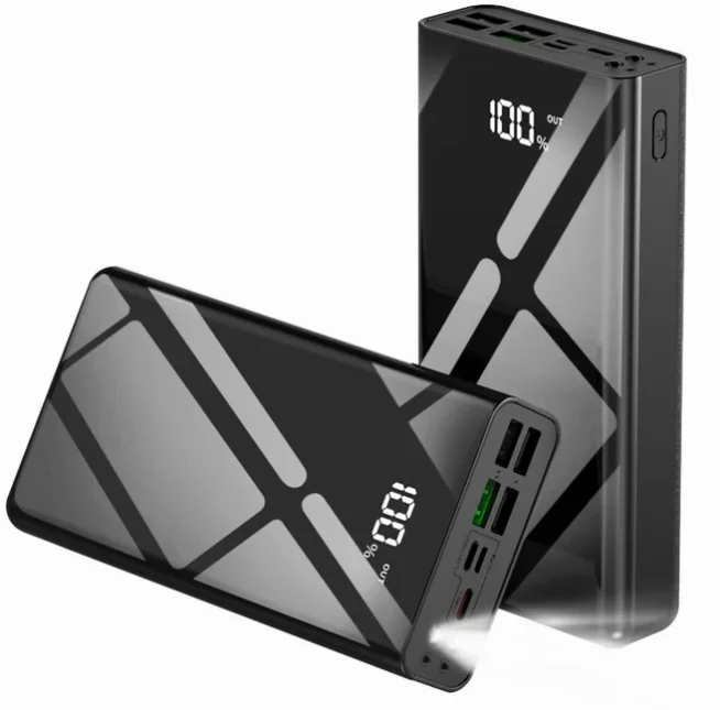 THOUSTA 대용량 보조배터리 고속충전 30000mAh 멀티단자 잔량표시 LED조명 PD 22.5W QC3.0