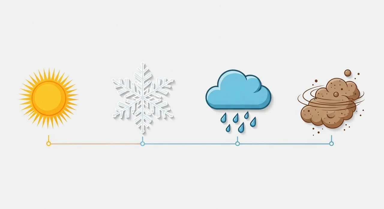 한눈에 보는 날씨별 운동 가이드