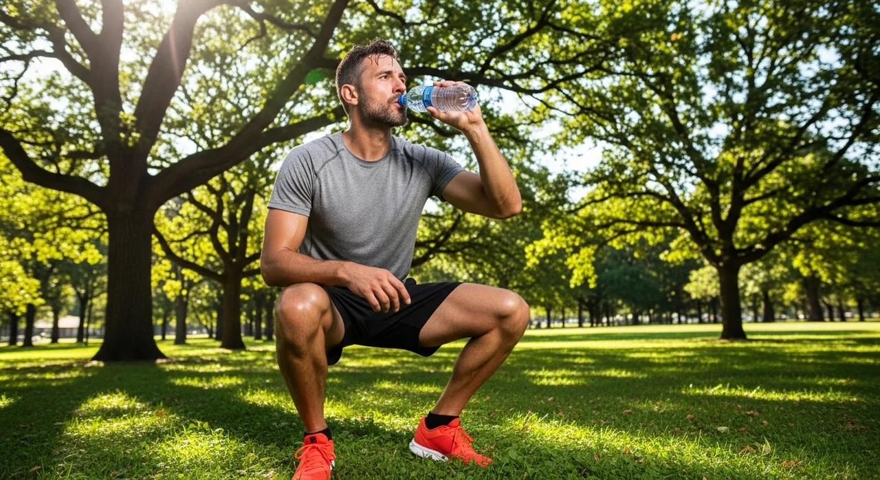 여름철 폭염 속 운동, 탈수를 조심하세요