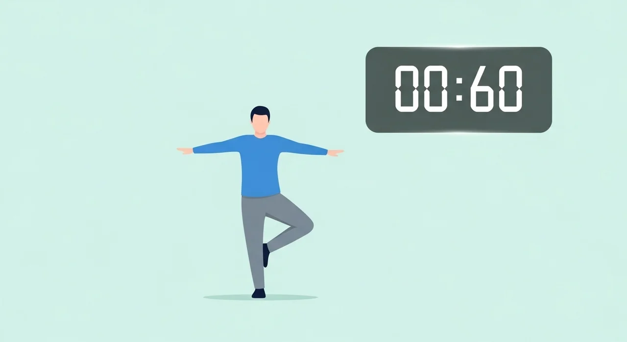 당신의 신체 나이는 몇 살인가요? 한 발 서기로 확인하기