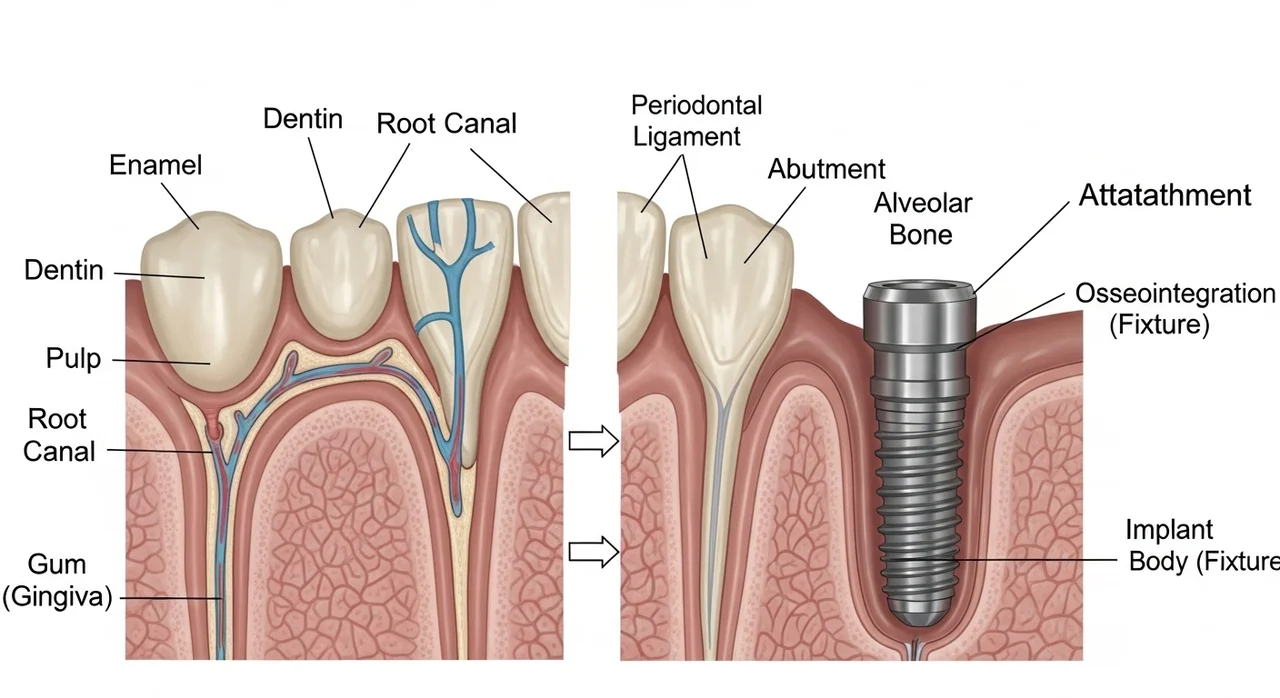 자연치아 치주염 vs 임플란트 주위염 차이점