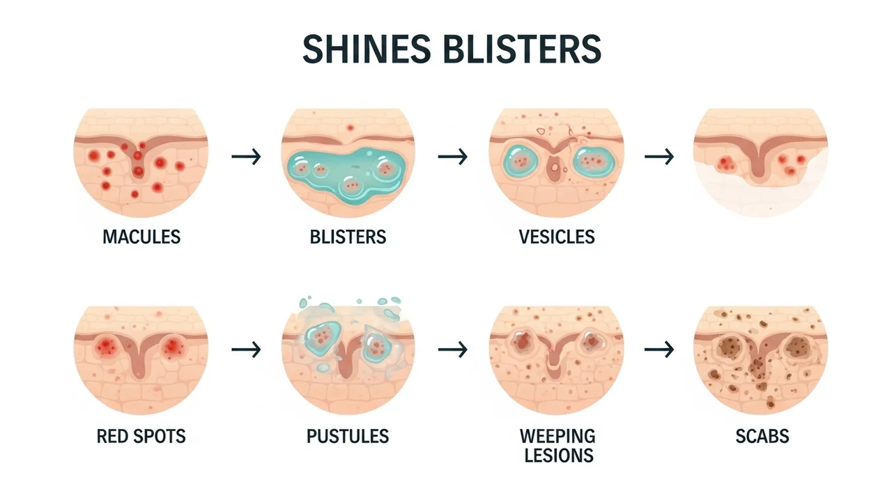 대상포진 수포 진행 단계와 특징