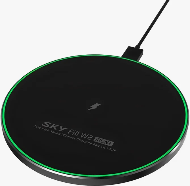 스카이 필 W2P 아이언+ 15W 고속 무선충전기 패드 SKY-W2P