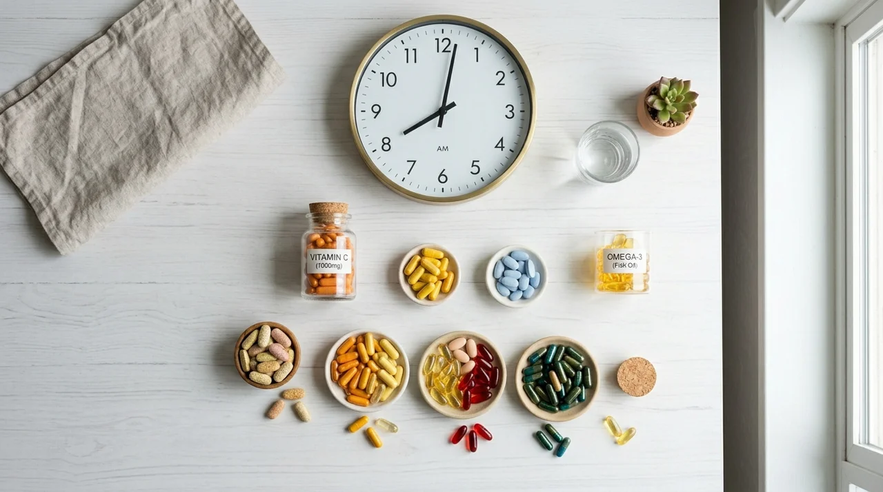 영양제 복용 시간대 성분별 효과 2배 높이는 골든타임 완벽 정리