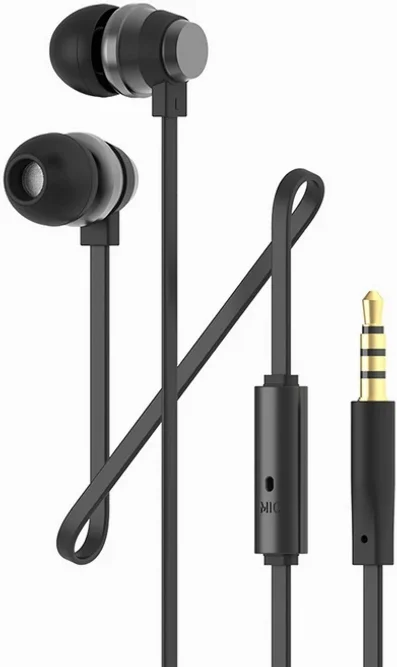 아이리버 3.5mm AUX 갤럭시 노트북 컴퓨터 알루미늄 커널형 유선 이어폰 BHC-70M 블랙