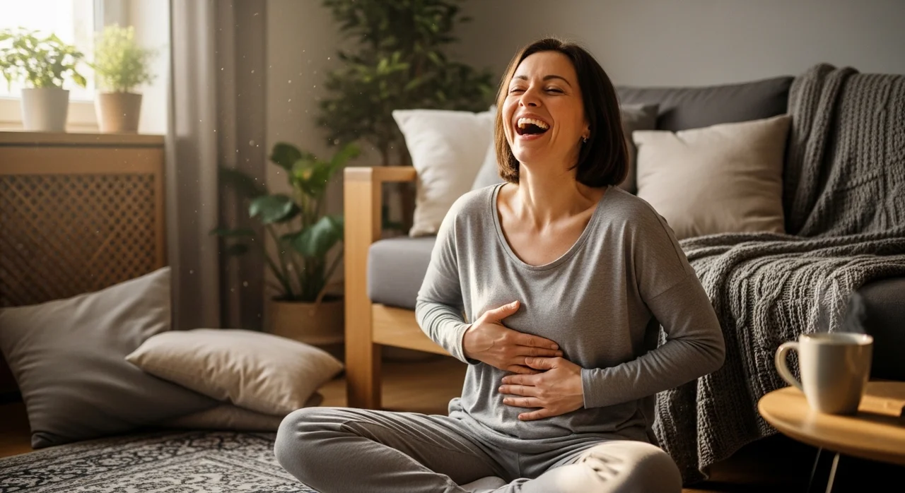 집에서 따라 하는 웃음 치료 4단계