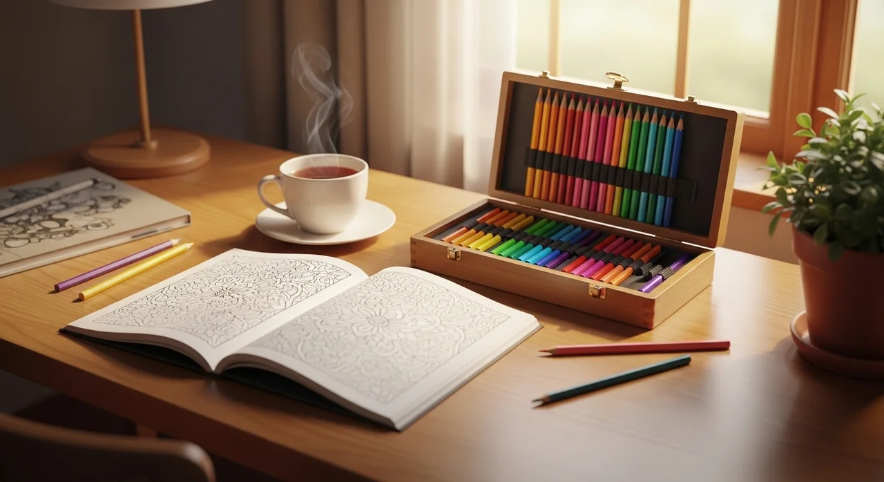 마음 치유를 위한 컬러링 시작하기 4단계