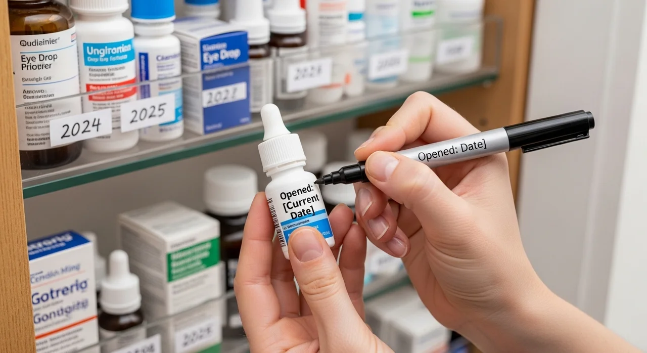 안약 점안 후 체크리스트