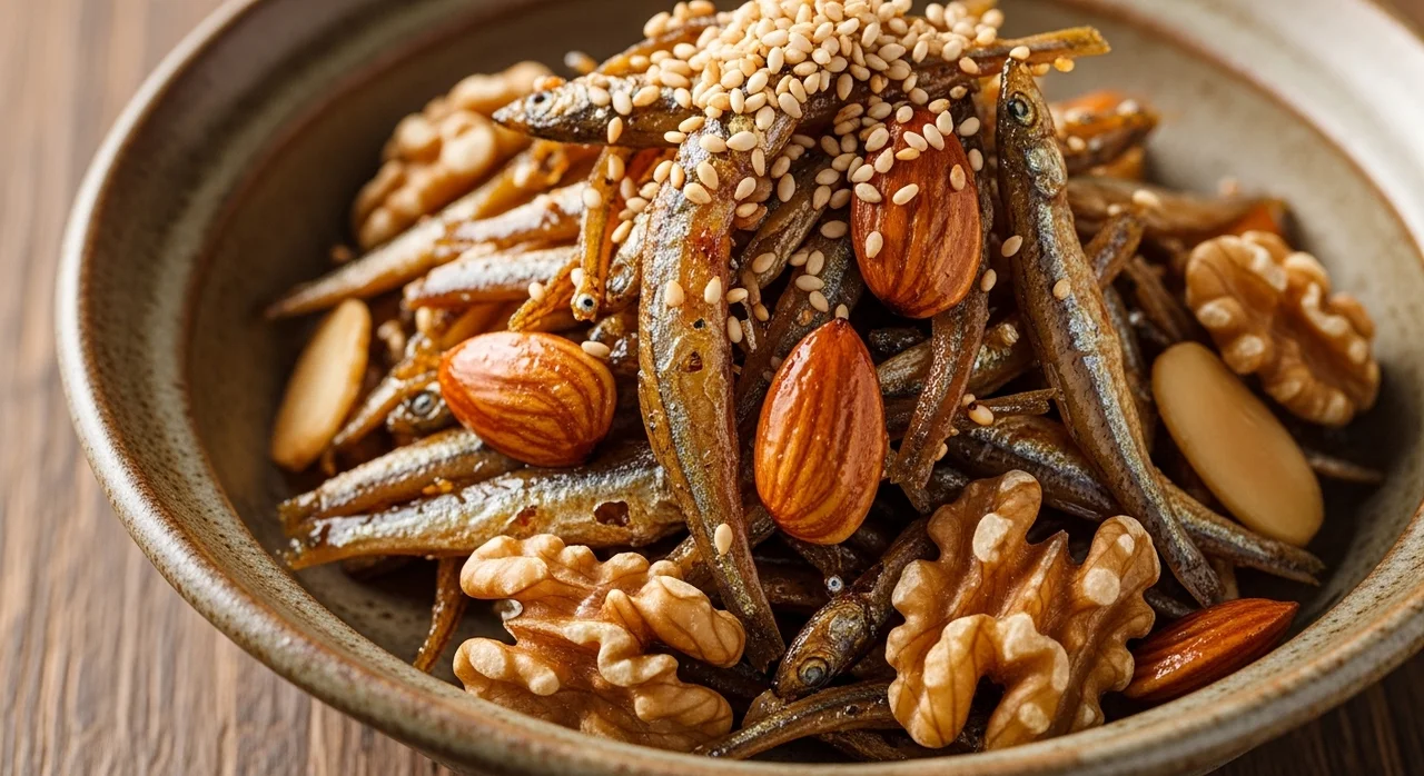 레시피 1: 고소함이 톡톡! 견과류 멸치 볶음