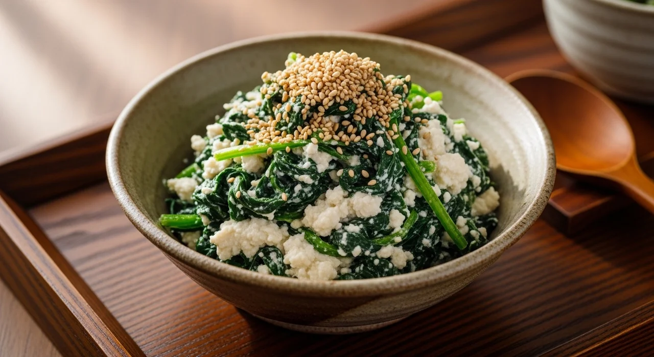 레시피 2: 담백하고 고소한 시금치 두부 무침