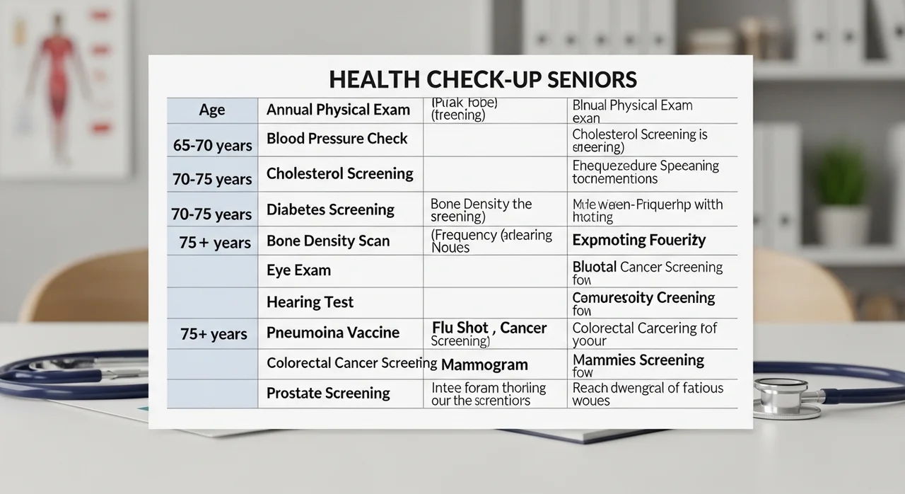 연령별로 달라지는 노인 건강검진 필수 항목