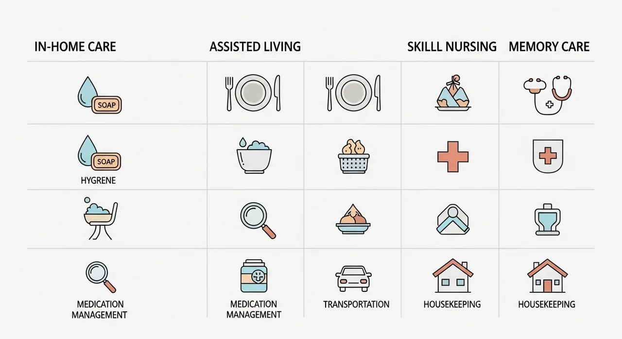 한눈에 보는 방문요양 서비스 주요 항목