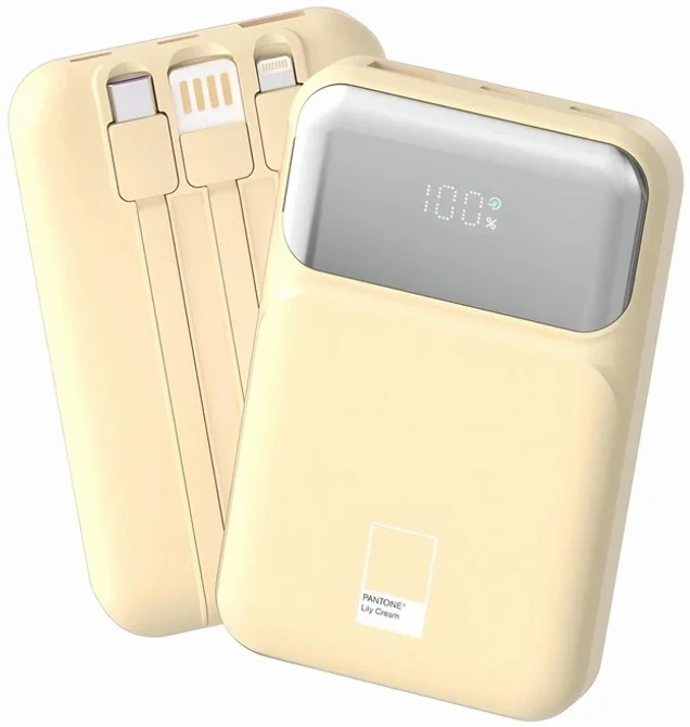 팬톤 PD 22.5W 초고속충전 대용량 케이블 일체형 미러 보조배터리 10000mAh PGB-20