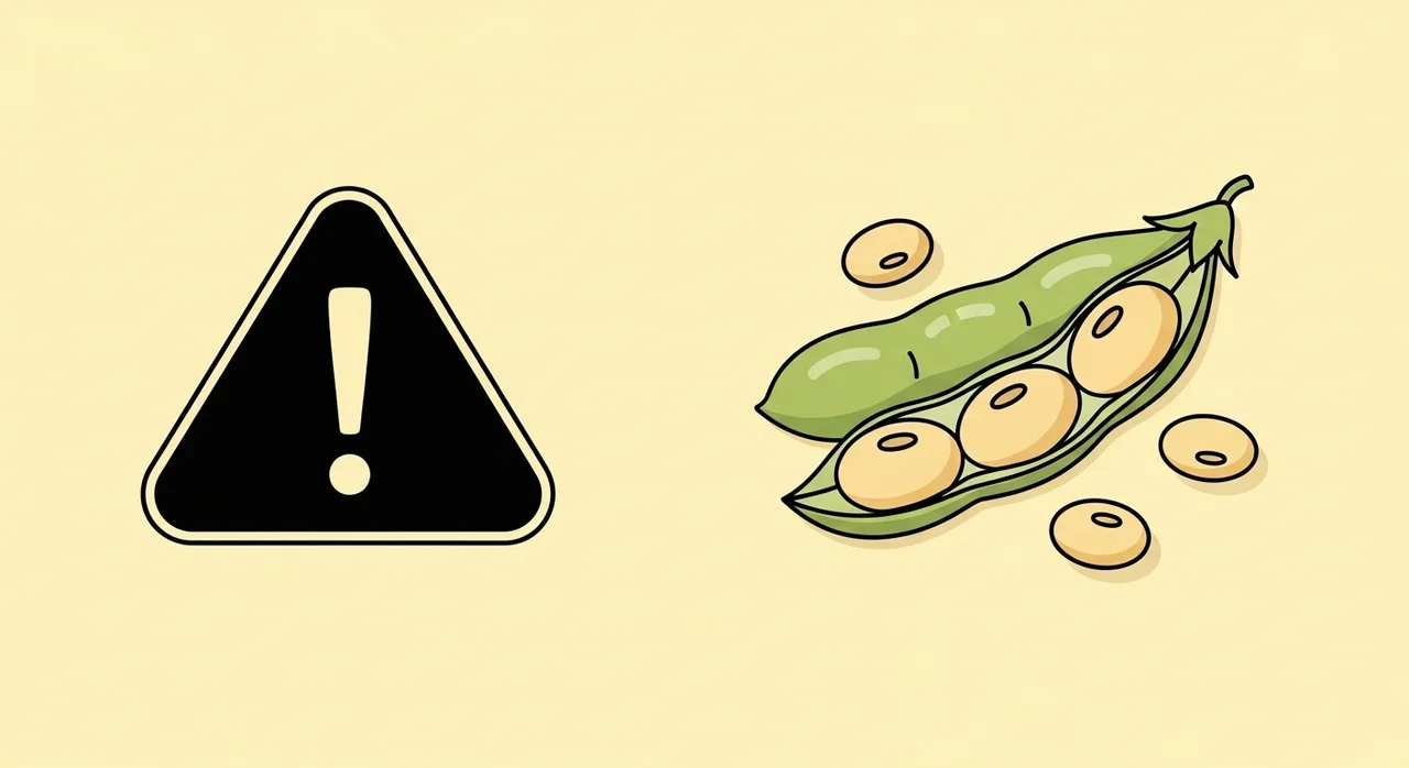 부작용 및 주의사항: 콩 알레르기가 있다면?