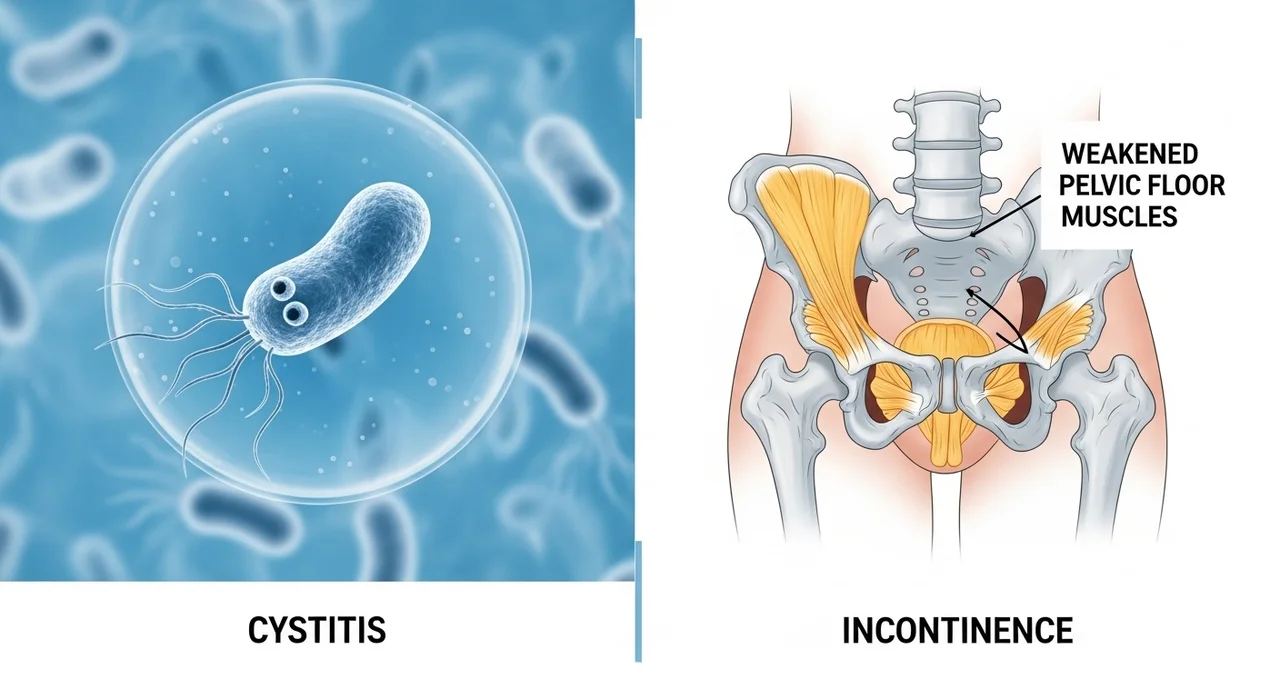 한눈에 비교하는 방광염 증상과 요실금의 차이