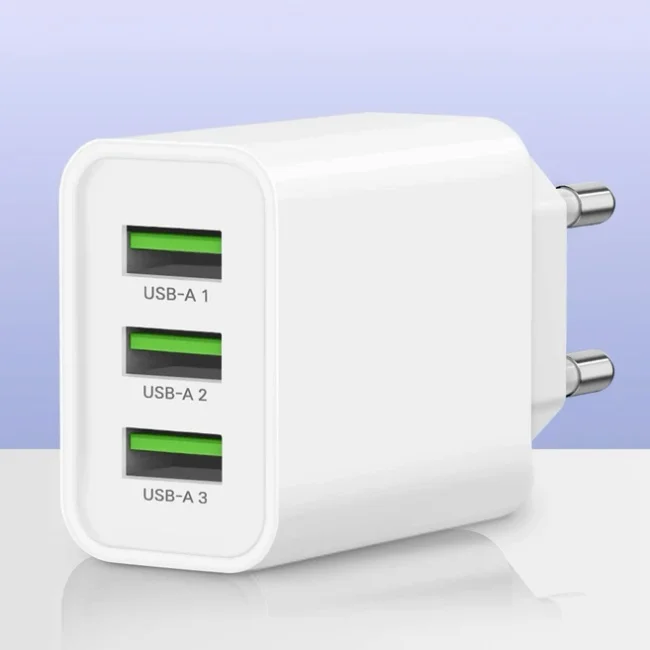 홈플래닛 18W 3포트 USB 멀티 충전기 어댑터