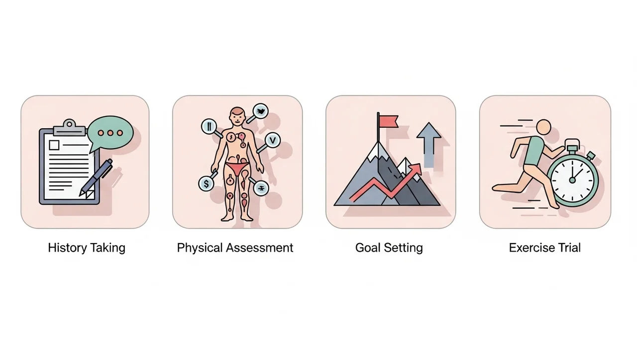 재활 운동 상담의 표준 절차 4단계