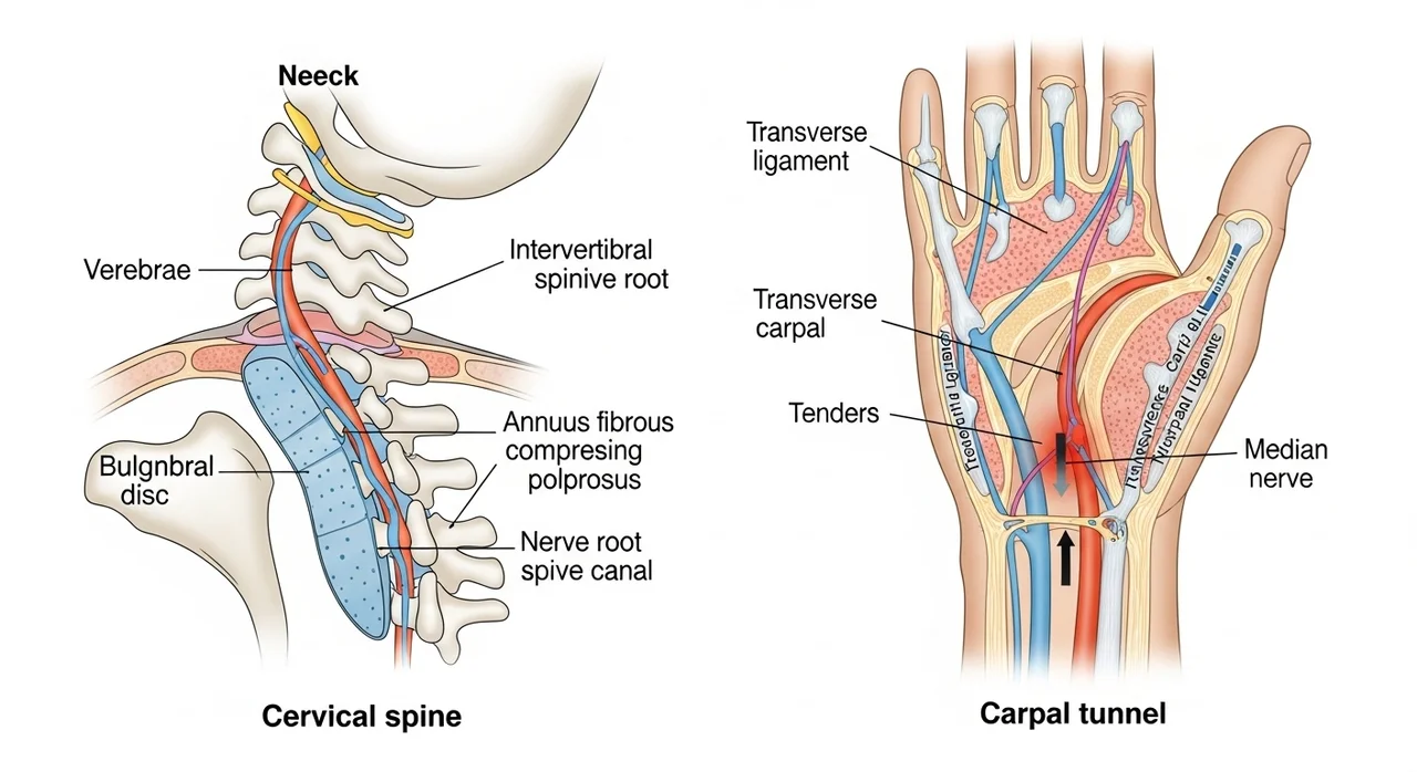수근관 증후군 vs 목디스크, 어떻게 다를까?