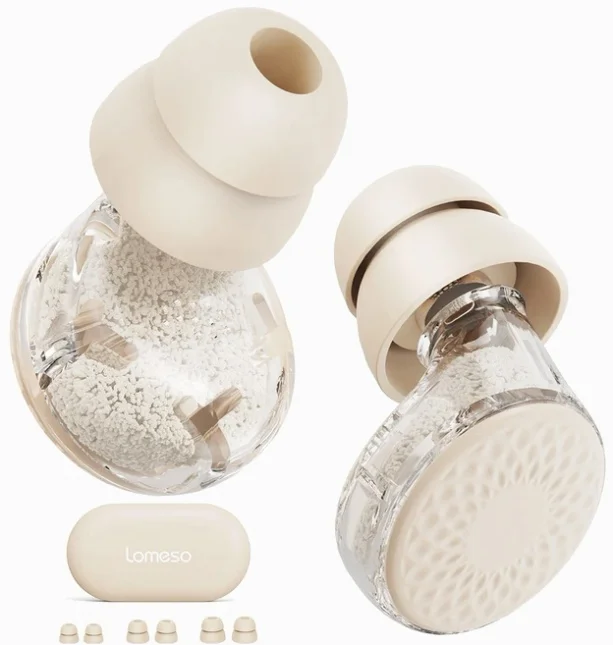 LOMESO 소음 차단 귀마개 이어플러그 실리콘 소음방지 귀마개 -45dB 소음 차단