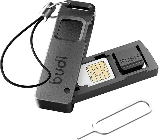 넥토 휴대폰 심카드 보관함 겸 핀케이스 유심 제거핀 포함