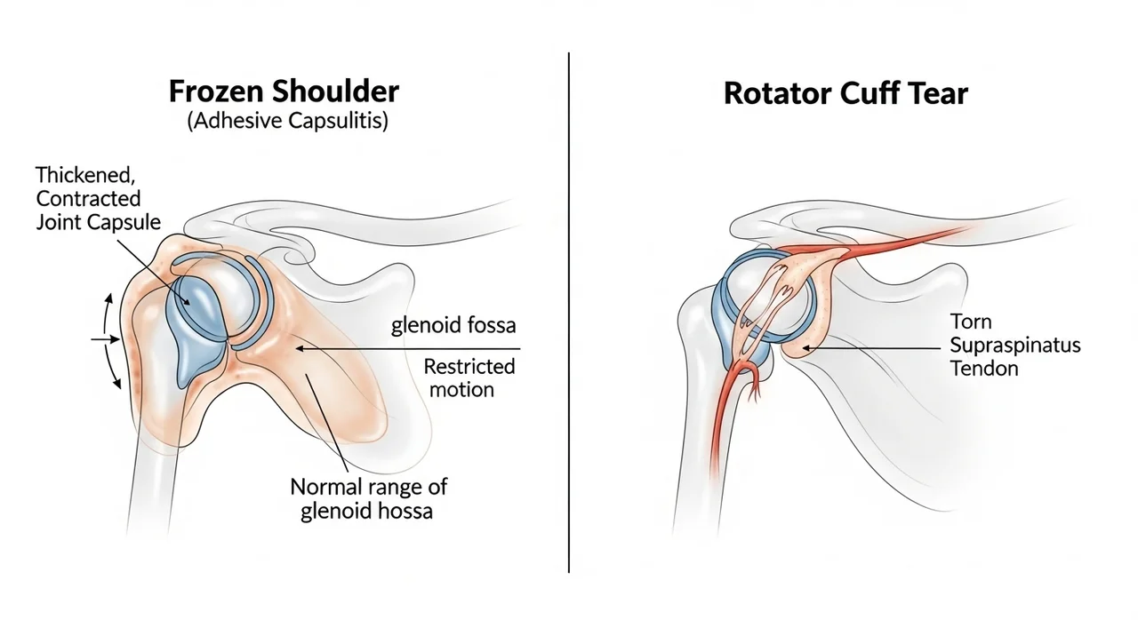 오십견 vs 회전근개 파열, 어떻게 다른가요?