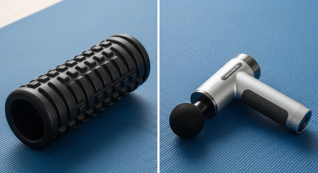 나에게 맞는 도구 선택: 마사지건 vs 폼롤러