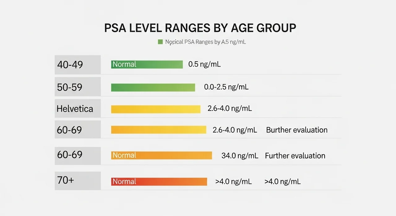 나이에 따라 달라지는 PSA 정상 수치 기준