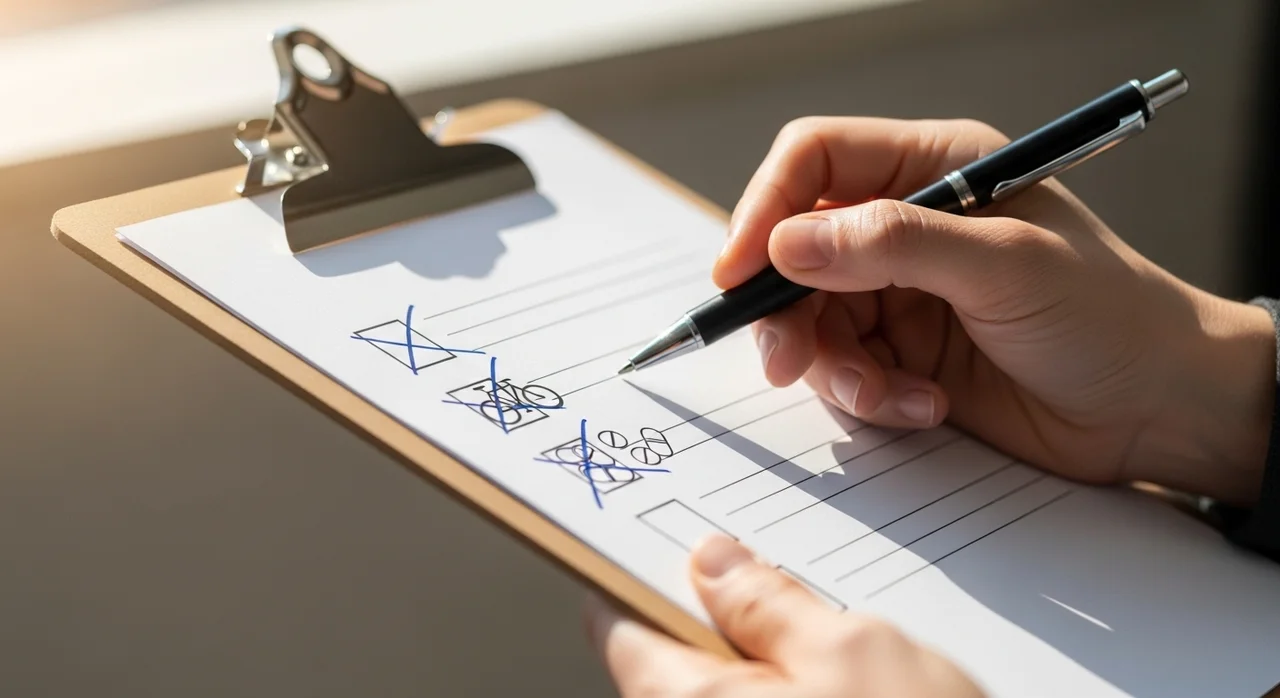 정확한 결과를 위한 검사 전 체크리스트