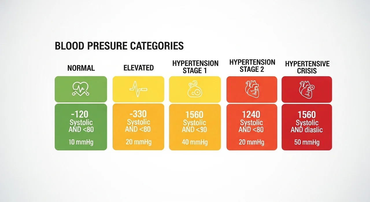 수치별 혈압 단계 분류 가이드