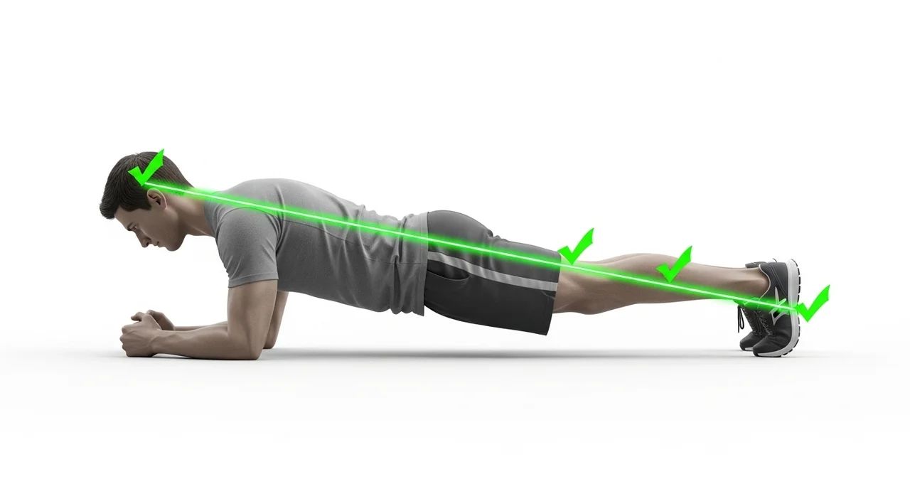 실패 없는 플랭크 정석 자세 4단계