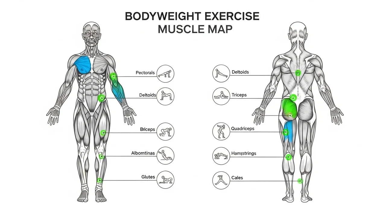 맨몸 전신 운동 루틴 핵심 구성 요소