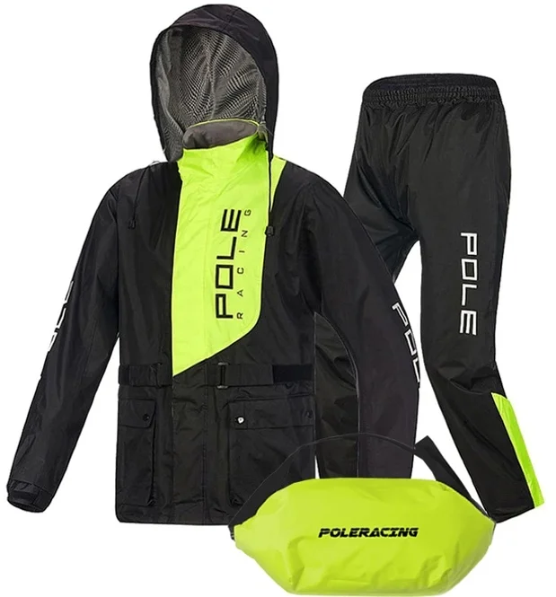 폴레이싱 오토바이 우비 상하의 세트 C타입