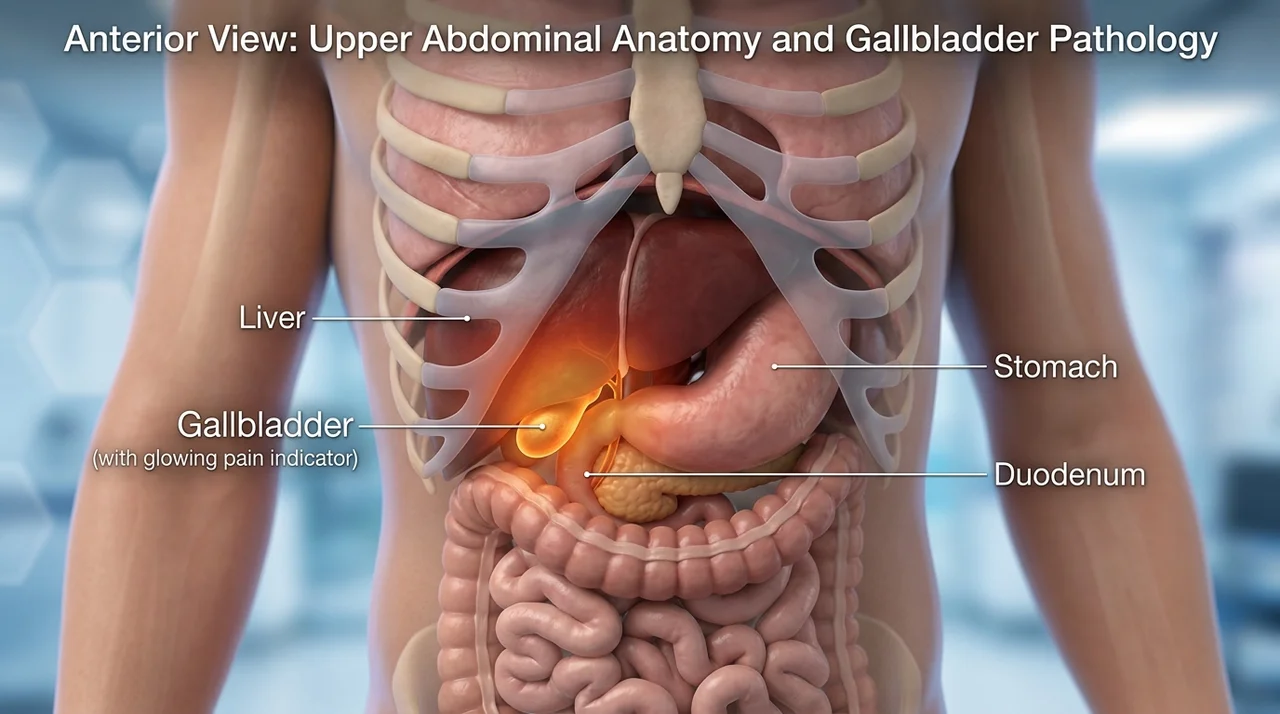 담석증 통증 부위 4가지 특징, 단순 복통과 구별하는 법