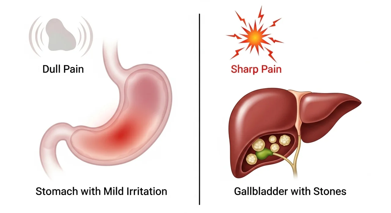 단순 체기 vs 담석증, 어떻게 구분하나요?