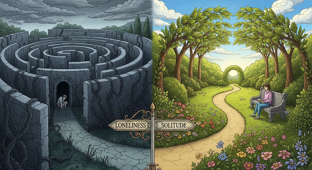 결핍의 외로움과 충만의 고독