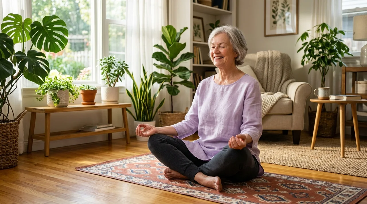 시니어 요가 초보 동작, 뻣뻣한 몸도 집에서 쉽게 따라하는 5가지